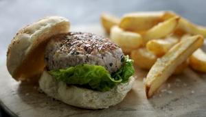 Bunny Burgers with Chunky Chips